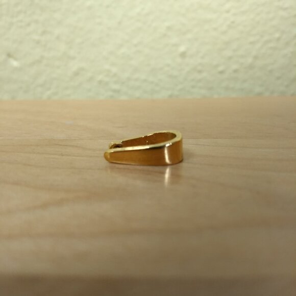 Vintage Kenneth Lane Gold Tone Pendant Marked Minimalist Preppy Chic Classic - Picture 4 of 7